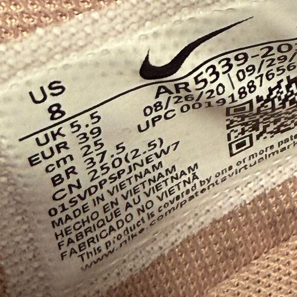 Nike Pink Suede Sneakers Sz 8 - Picture 8 of 8